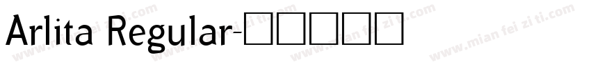 Arlita Regular字体转换